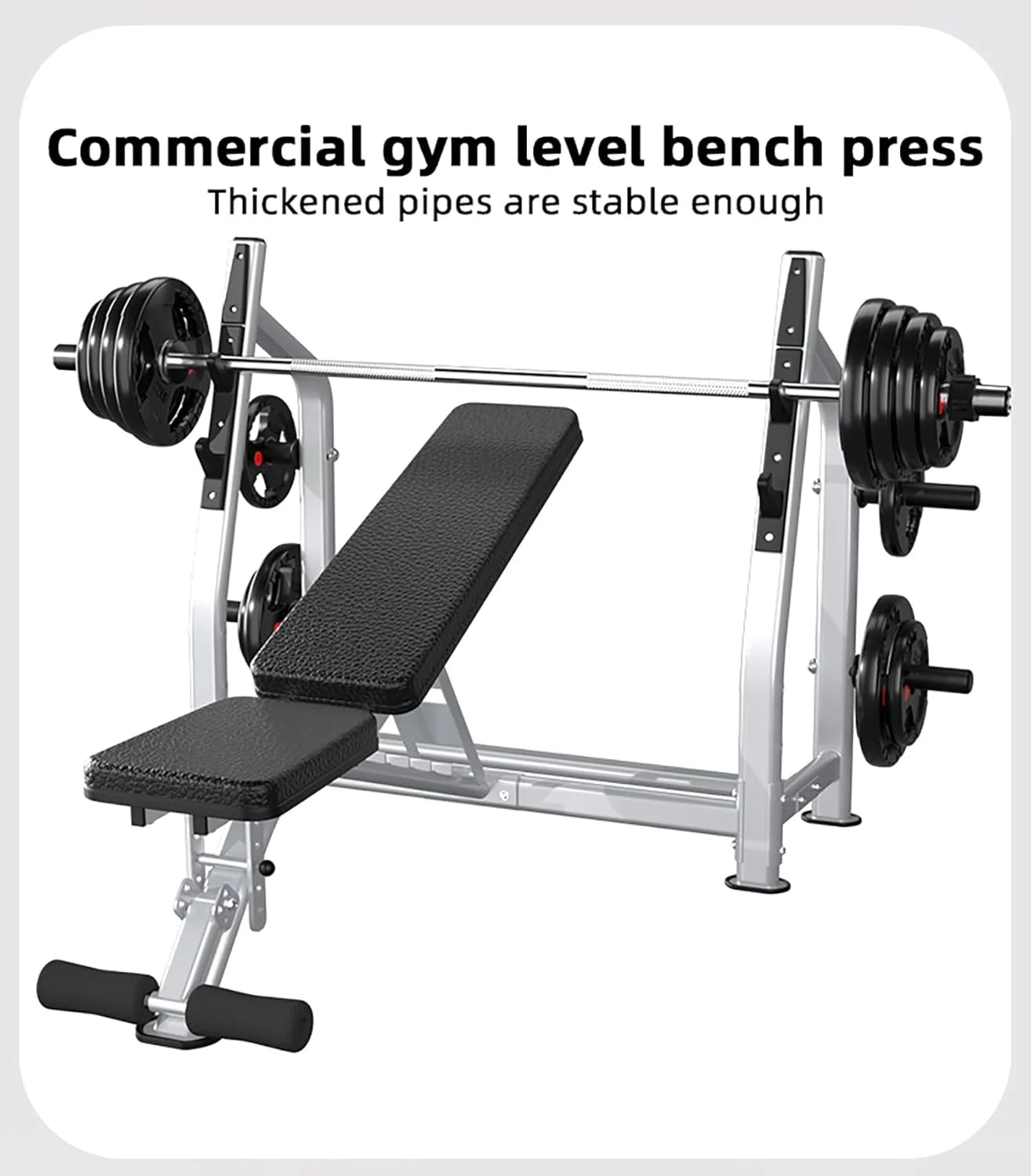 Ultimate Weight Bench Press Station - Heavy-Duty Olympic Equipment with 700Lbs Capacity for Serious Lifters