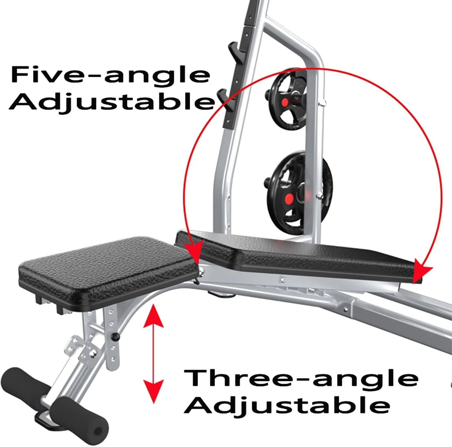Ultimate Weight Bench Press Station - Heavy-Duty Olympic Equipment with 700Lbs Capacity for Serious Lifters