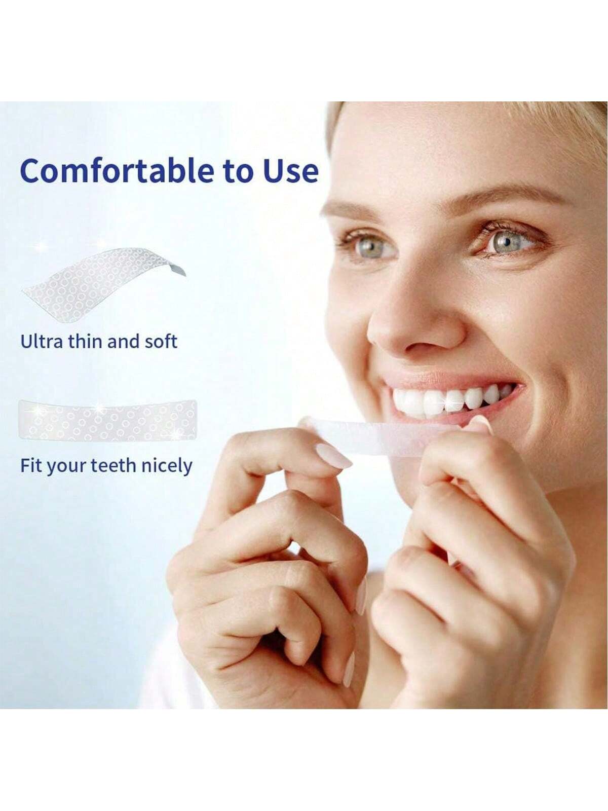 Transform Your Smile with [5D]28 Pairs of Effective Teeth Whitening Strips - Say Goodbye to Stains from Coffee, Wine, and More!