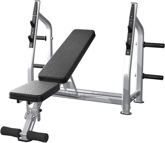 Ultimate Weight Bench Press Station - Heavy-Duty Olympic Equipment with 700Lbs Capacity for Serious Lifters